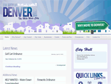 Tablet Screenshot of cityofdenveriowa.com